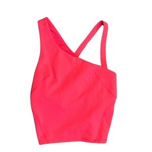 Women's Pink Asymmetrical Strap Top lululemon 4